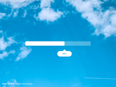 Daily UI Challenge 076 - Loading app dailyui design progress sky ui uidesign
