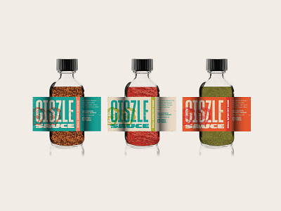 Ciszle Sauce Labels branding design hot sauce labels milwaukee