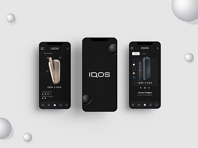 Iqos redesign concept app minimal ui ux