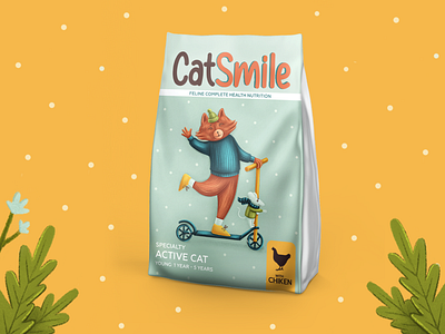 Cat food packaging character character design character development children illustration design digital illustration illustration kids illustration logo packaging packaging design