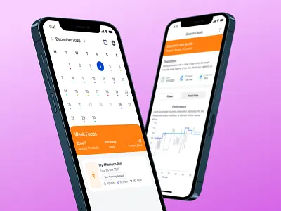 Calendar || Manage Training Activity activity app concept best calendar design ios minimal mobile popular running sleek top ui ux