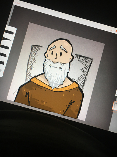 Ye Olde Man boardgame illustration old man