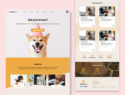 Animal Shelter Website Design animal design figma mockup shelter website