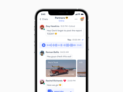 Group Chat Messenger Mobile - UI kit chat chat app chatting conversation group chat group messenger messenger messenger mobile network networking social team work teamwork