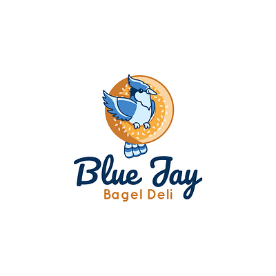 Bird Logo bagel bagel logo bird bird logo blue blue jay logo bluejay bluejay logo character character design design graphic design green illustration logo logo design plant vector yellow