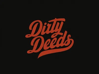 Dirty Deeds dirty deeds dmitry krino drawing esport logo hand lettering letter lettering letters typo typography