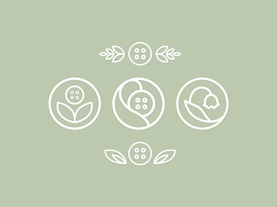 Unused Logo Marks branding button design floral icon identity illustrator logo mark shop