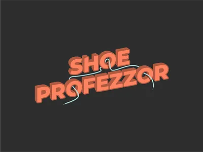 Shoe Profezzor art branding custom design font illustration modern simple sticker type vector