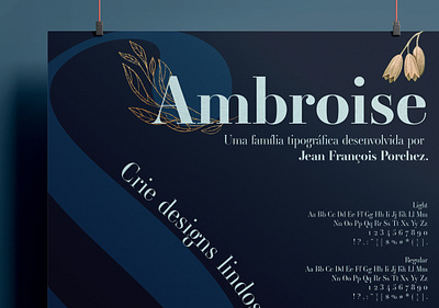 Poster - Ambroise Font design font