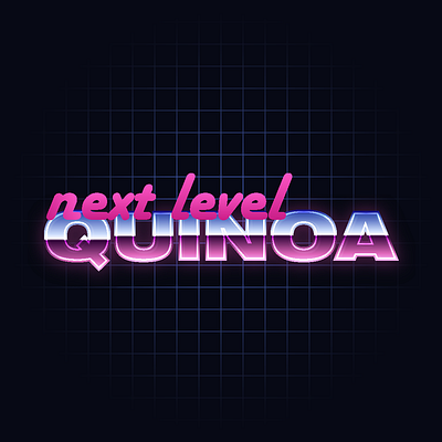 Weekday Warmup: Retro Chrome 80s chrome design envato fonts graphic design illustration lettering outrun quinoa retro synthwave text typography vector weekday warmup