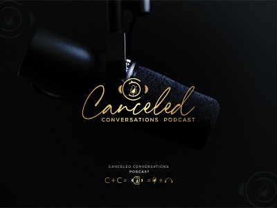 Podcast logo design project for canceled conversations podcast app logo brand and identity branding design logo microphone podcast podcast art podcast artwork podcast cover podcast cover art podcast logo podcast logo cover art podcast logo design podcast logo intro podcast luxury logo podcast modern logo podcasting signature logo trending podcast logo