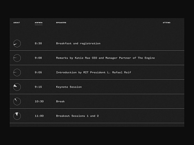 Tough Tech Summit design typography ui website design