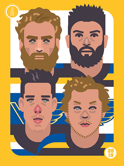 St. Louis Blues 2019 Championship athlete canada champion character design famous hockey illustration poster sports st louis stanley cup