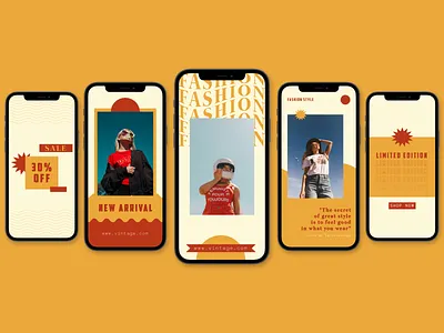 Fashion Instastory Template branding graphic design