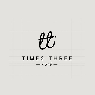 Times Three Cafe art direction brand brand design branding design identity design illustration logo visual identity