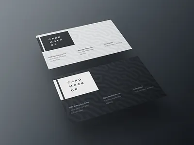Business Card Mockup 3d card design envato typography ui web