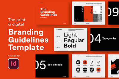 Branding Guidelines brand guideline brand identity brand manual brandbook branding creative design template