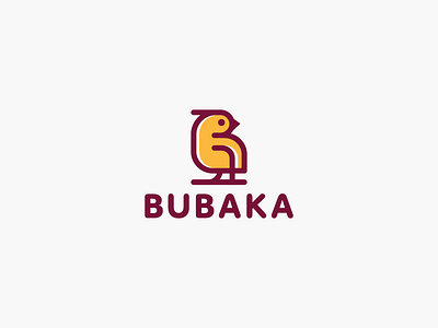 Bubaka b baby bird eco furniture kids letter logo logotype monogram wood