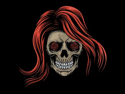 ladies skull animation awesome design branding design illustration illustrator logo ui ux vector