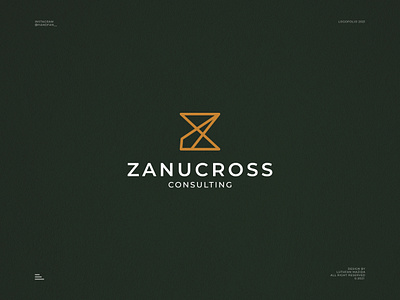 Zanucross Consulting Logo branding business consulting logo consulting cross logo design gold logo logo luxury logo minimal modern modern art monogram monoline