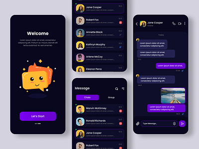 Messages App design ui uidesign