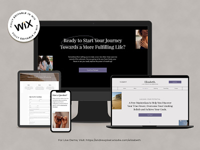 WIX Website Template For Coaches