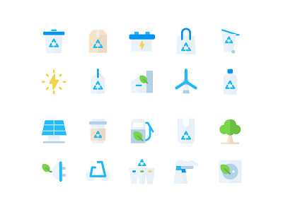 Eco Green Icons climate eco ecosysten global warming green icon iconography ui vector web