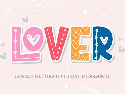 Lover Font cool decorative design font fontdesign friendly illustration typography unique