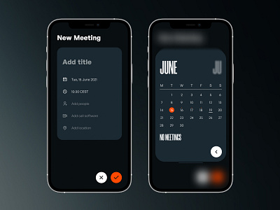 Meeting Schedule App Design app design calendar design design studio graphic design interaction design interface meeting app minimalistic mobile mobile app mobile application mobile ui mobile ui design schedule app ui user experience user interface ux