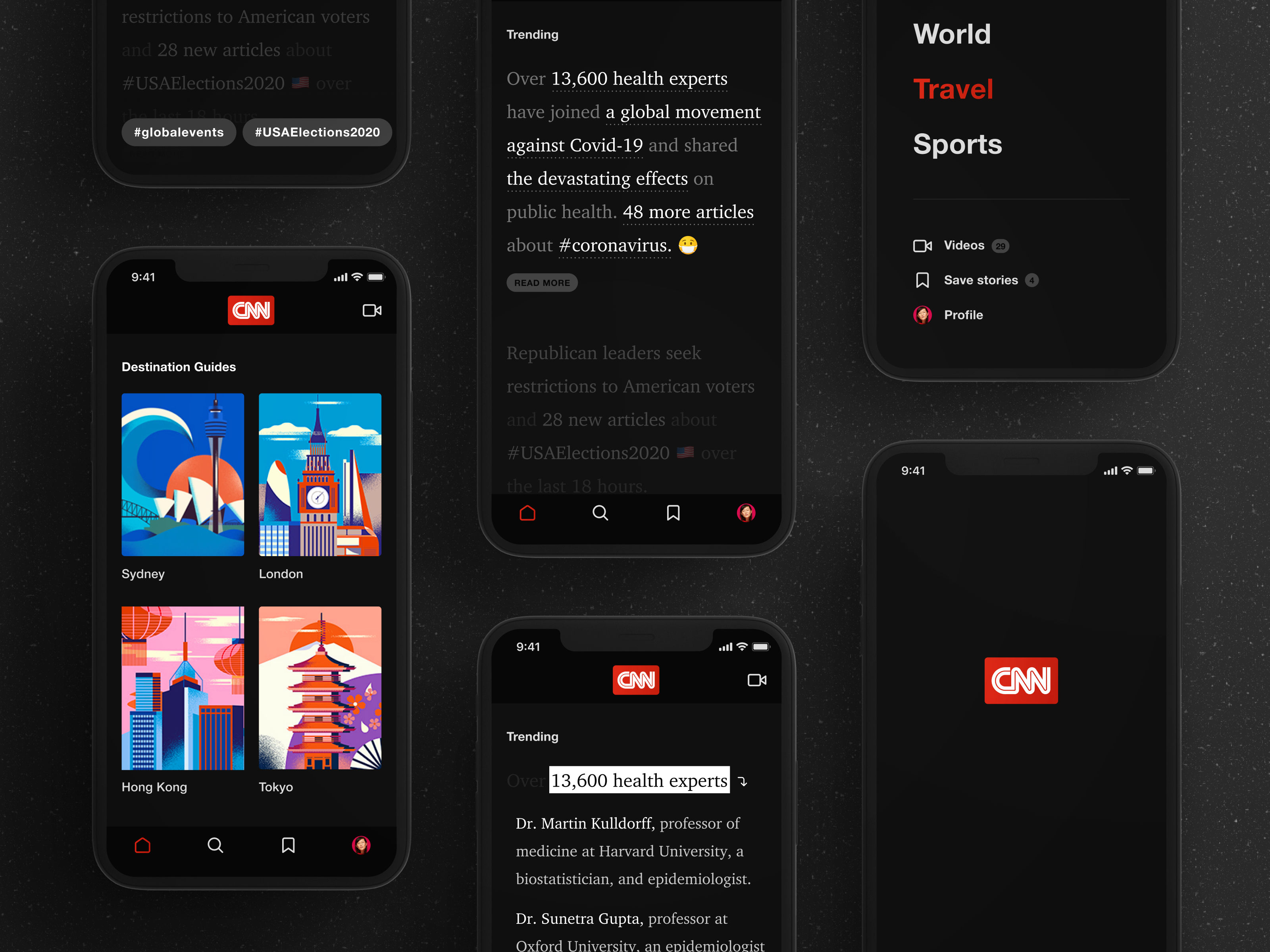 Non-linear reading (CNN new redesign)