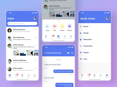 Messenger App app app ui chat chatting app clean ui concept dailyui design messege messenger messenger app minimal mobile app signal ui ux whatsapp