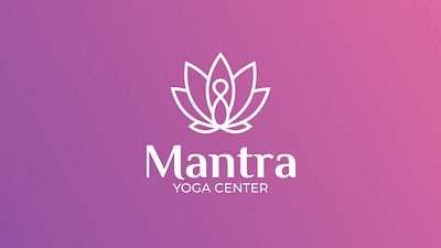 Mantra - Yoga Center gradient graphic design logo mantra pink yoga