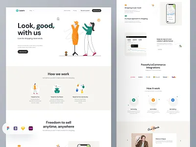 Loom eCommerce Platform app design besnik ecommerce ecommerce landingpage ecommerce platform ecommerce website landing page product design uiux design uiux design agency webdesign website design