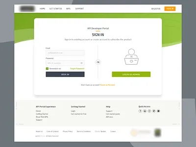 Sign in page adobe adobe xd design illustration ui