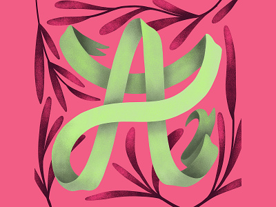 Letter A design digitalpainting handmadetype illustration lettering lettering art lettering artist procreateapp