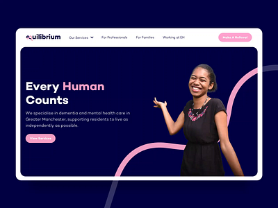 Equilibrium Healthcare Website animation care clean colorful header design healthcare icon icon design landing page mobile mobile design people responsive ui ui design ux web design website website design