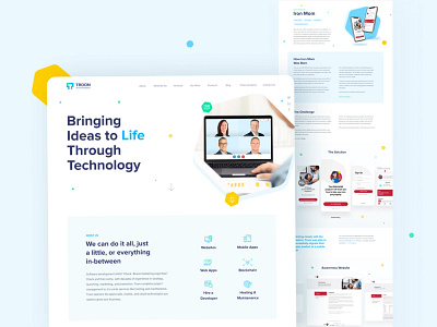 Website - Redesign Troon Technologies design figmadesign inspiration new new website newdesign redesign uidesign uiux ux uxdesign uxui web web design web designer webdesign webdesigner webdesigns website website design