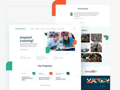 Website Redesign - KTI design education website figma design geometric design inspiration minimal new new website redesign ui ux ux design web web design web page web page design webdesign website website design