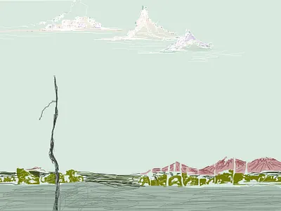the environmental crisis design graphic design illustration landscape mountain vector