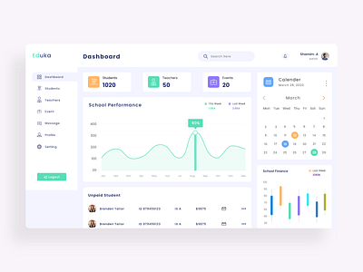 Education Dashboard Design graphic design illustration product design ui ux user experience user interface design web app web application web design
