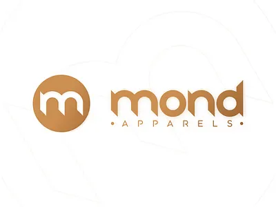 Mond Apparels Logo branding design figma flat graphic design icon illustrator logo minimal vector