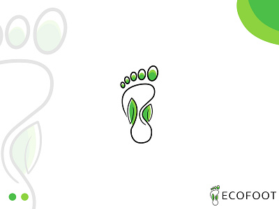 Foot Print Minimal Logo abastact brand design brand identity branding logo logo logo design modern logo