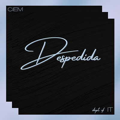 Despedida logo graphic design logo