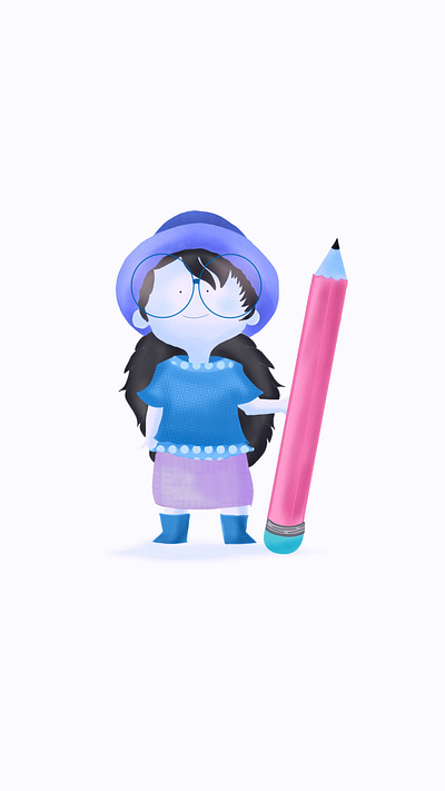 Pink Pencil autodesksketchbook digitalvector illustration