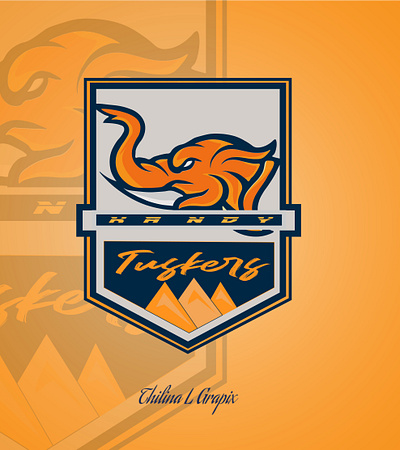 Kandy tuskers logo Redesign design graphic design ill illustration logo photoshop redesign vector