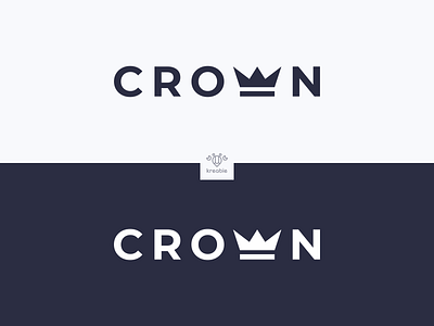 CROWN - LOGOTYPE cool design illustration logo minimalist modern monogram simple