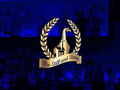 The Still and Stave Distillery Logo 3d branding distillerylogo graphic design logo logodesigner