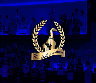 The Still and Stave Distillery Logo 3d branding distillerylogo graphic design logo logodesigner