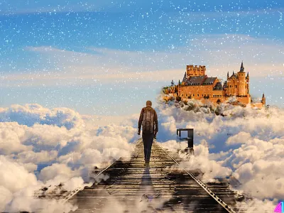 a walk to the heaven branding design graphic design icon illustration