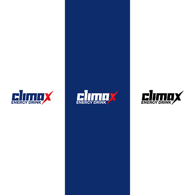 Climax Energy Drink black blue brand branding design drink energy drink graphic design logo logotype red white